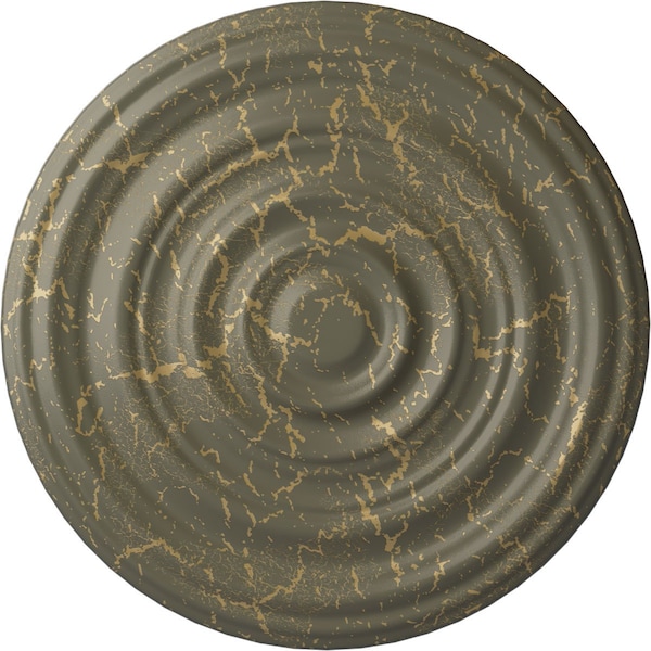 Ekena Millwork Carton Smooth Ceiling Medallion (Canopies up to 9 1/8"), 29 1/8"OD x 1 1/2"P, Witch Hazel Crackle CM29CAWHC - main